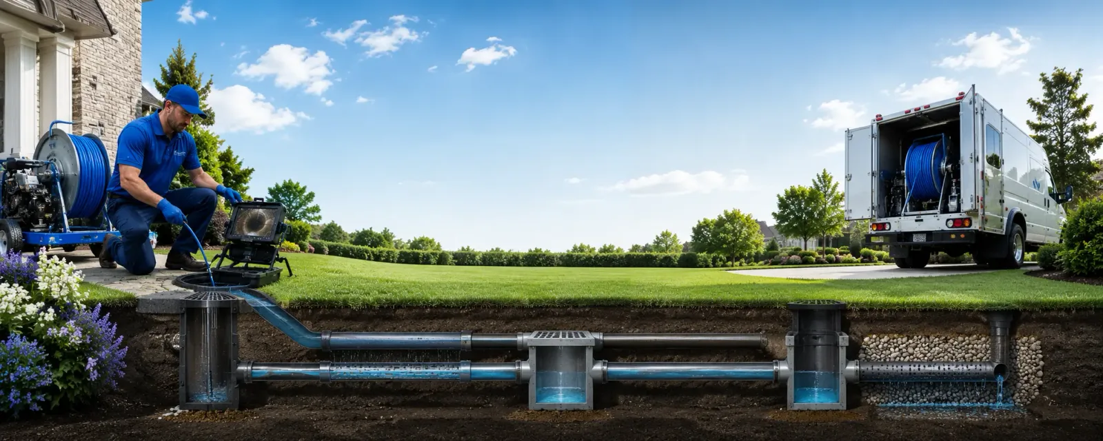 Outdoor drain cleaning information for Kensington, NH